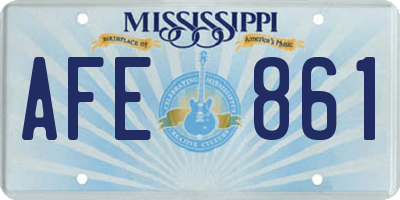 MS license plate AFE861