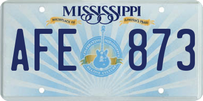 MS license plate AFE873
