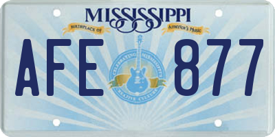 MS license plate AFE877