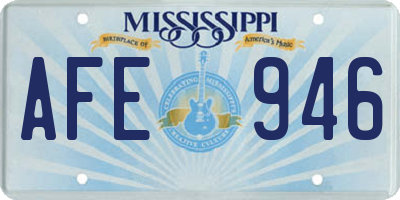 MS license plate AFE946