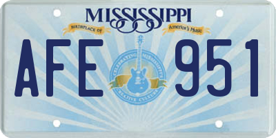 MS license plate AFE951