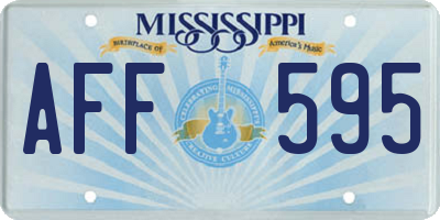 MS license plate AFF595