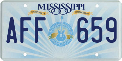MS license plate AFF659