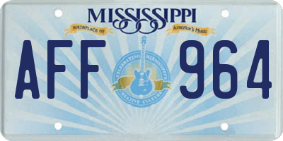 MS license plate AFF964
