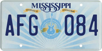 MS license plate AFG084