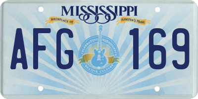 MS license plate AFG169