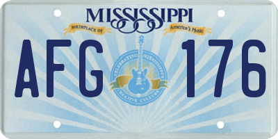 MS license plate AFG176
