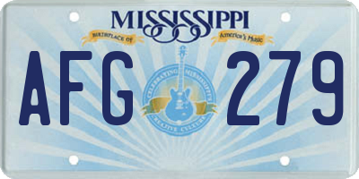 MS license plate AFG279