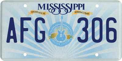 MS license plate AFG306