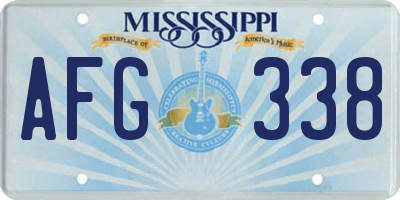 MS license plate AFG338
