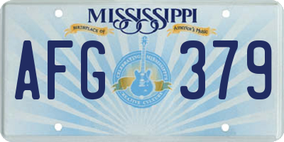 MS license plate AFG379