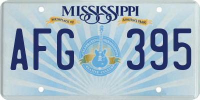 MS license plate AFG395