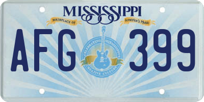 MS license plate AFG399