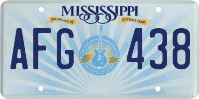 MS license plate AFG438