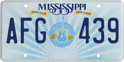 MS license plate AFG439