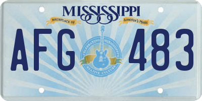 MS license plate AFG483
