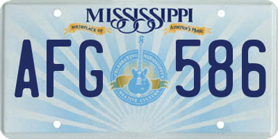MS license plate AFG586