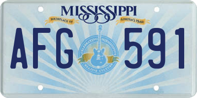 MS license plate AFG591