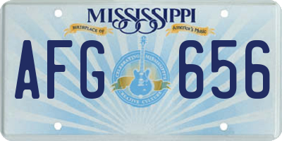 MS license plate AFG656