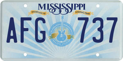 MS license plate AFG737