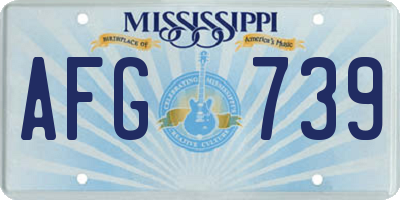 MS license plate AFG739