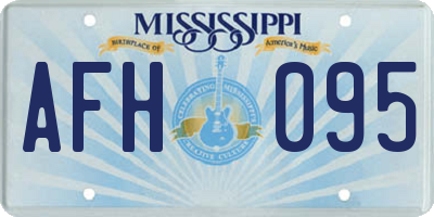 MS license plate AFH095