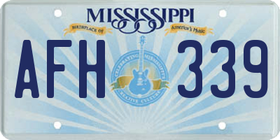 MS license plate AFH339