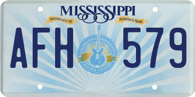 MS license plate AFH579