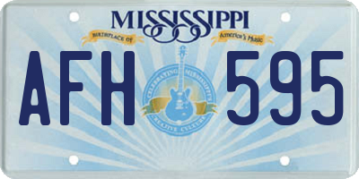MS license plate AFH595