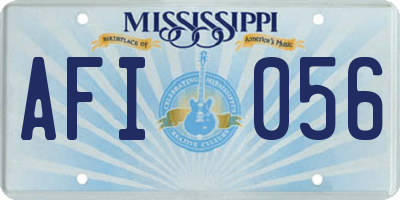 MS license plate AFI056