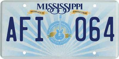 MS license plate AFI064