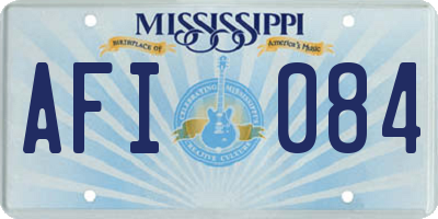 MS license plate AFI084