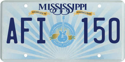 MS license plate AFI150
