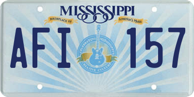 MS license plate AFI157