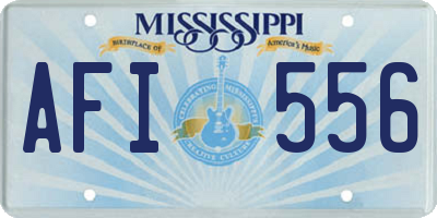 MS license plate AFI556