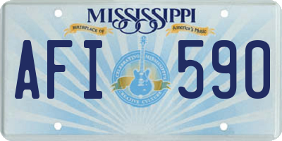 MS license plate AFI590