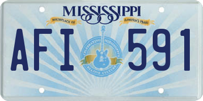 MS license plate AFI591
