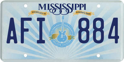 MS license plate AFI884