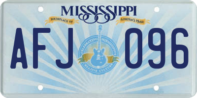 MS license plate AFJ096