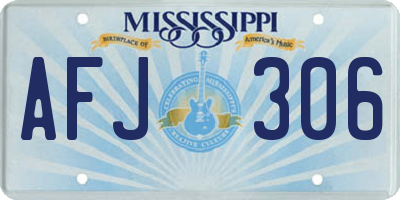 MS license plate AFJ306