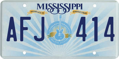 MS license plate AFJ414