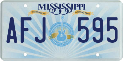 MS license plate AFJ595