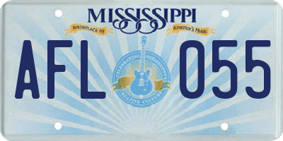 MS license plate AFL055