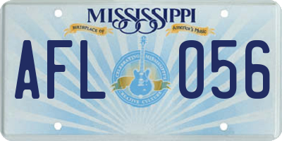 MS license plate AFL056