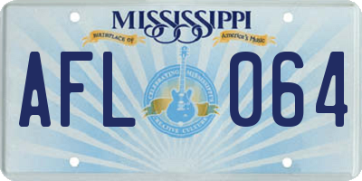MS license plate AFL064