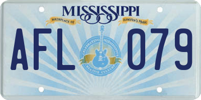 MS license plate AFL079