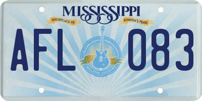 MS license plate AFL083