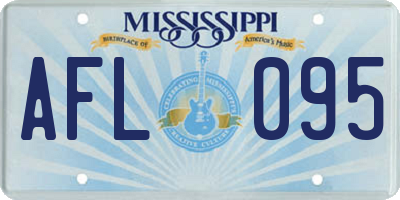 MS license plate AFL095