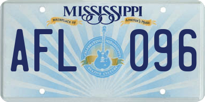 MS license plate AFL096