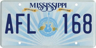 MS license plate AFL168